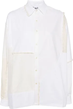 Cavia Blouse met gehaakte afwerking en vlakken