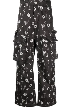 Purple Brand P527 cargo broek met monogramprint