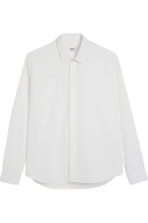 Ami Katoenen shirt met logo patroon