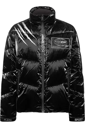 Philipp Plein Donsjack met gekreukt effect