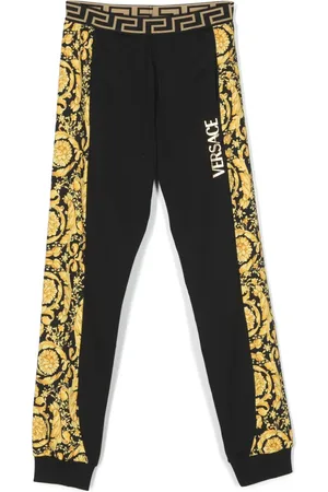 VERSACE Katoenen trainingsbroek met Barocco Kidsprint