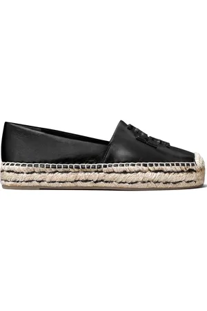 Tory Burch Ines leren espadrilles