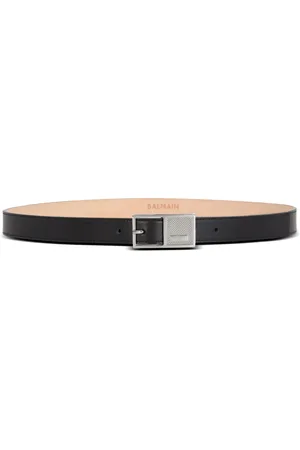 Balmain Smalle Signature leren riem