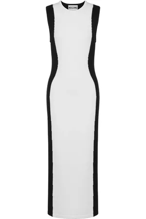 Moschino Tweekleurige jurk van scheerwol