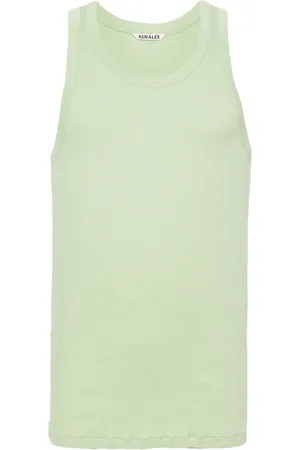 Auralee Fijngeribbelde tanktop