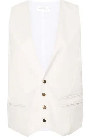 Victoria Beckham Gilet met knopen en V