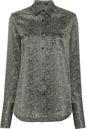 ERMANNO SCERVINO Zijden blouse met abstracte print