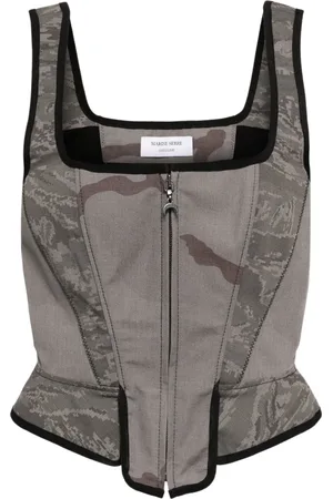 Marine Serre Tanktop met vlakken