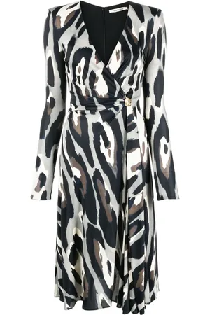 Roberto Cavalli Wikkeljurk met dierenprint