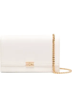 Elisabetta Franchi Clutch met logoplakkaat