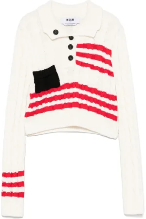 Msgm Kabelgebreide trui