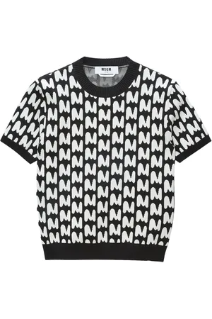 Msgm Blouse met logo jacquard
