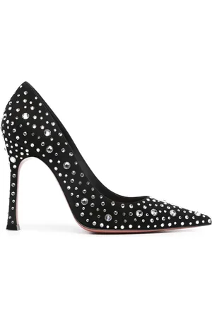 Amina Muaddi Elsa 110 mm suède pumps