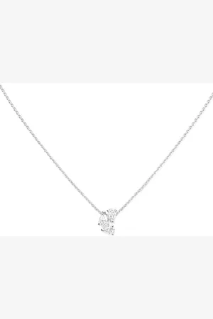 Repossi 18kt witgouden Serti sur Vide halsketting met diamant
