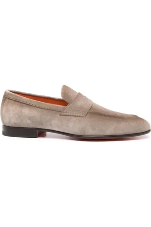 santoni Suède loafers