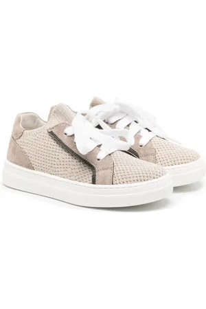 Brunello Cucinelli Sneakers met gebreide vlakken