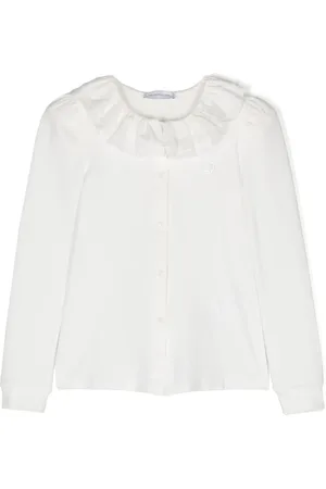 MONNALISA Katoenen shirt met monogram van stras
