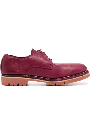 GUIDI Leren derby schoenen