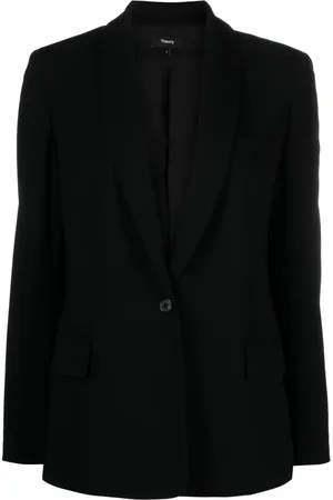 THEORY Blazer met sjaalrevers
