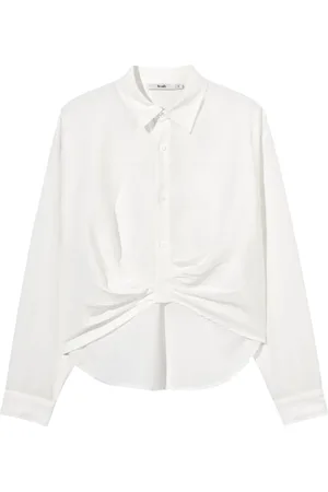 B+AB Blouse met gesmockt detail