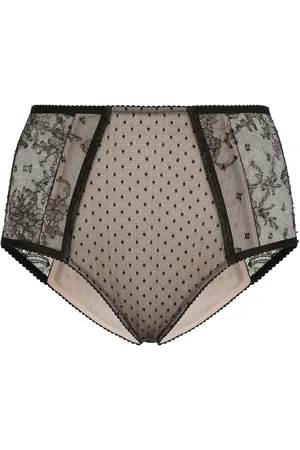 Dolce & Gabbana High waist slip met kant