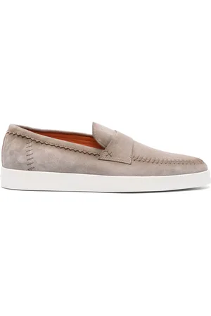 santoni Suède loafers