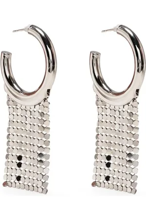 Paco rabanne Oorringen met mesh