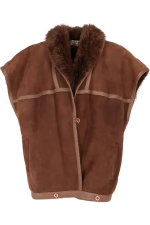 A.N.G.E.L.O. Vintage Cult 1980s gilet met lammy kraag