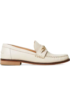 Twin-Set Oval T leren loafers