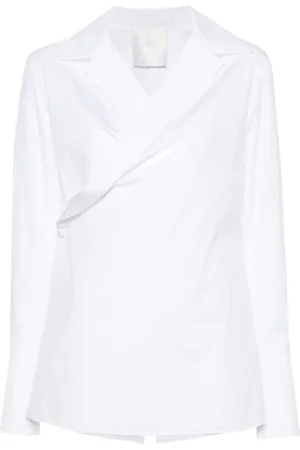 Givenchy Popeline gewikkelde blouse