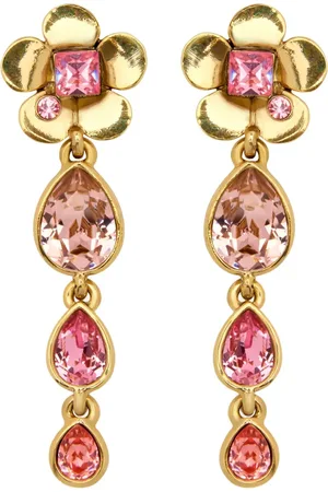 Oscar de la Renta Oorclips met bloem