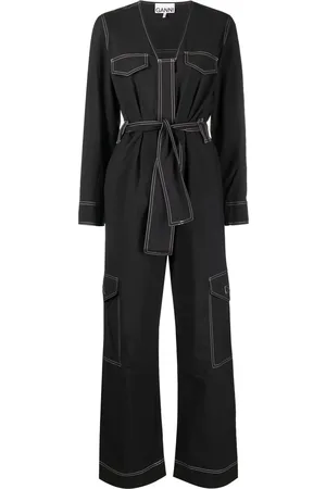 Ganni Jumpsuit met contrasterend stiksel