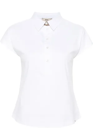 HERNO Poloshirt met logoband
