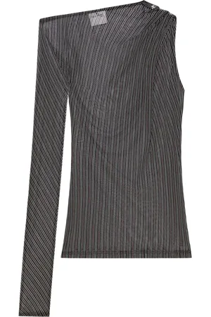 Courrèges Gestreepte mesh top