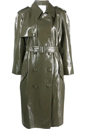 MVP Wardrobe Trenchcoat met dubbele rij knopen