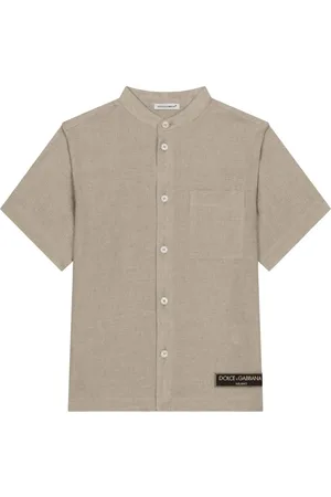 Dolce & Gabbana Linnen shirt met logo