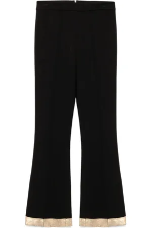 Cynthia Rowley Flared broek met gouden zoom