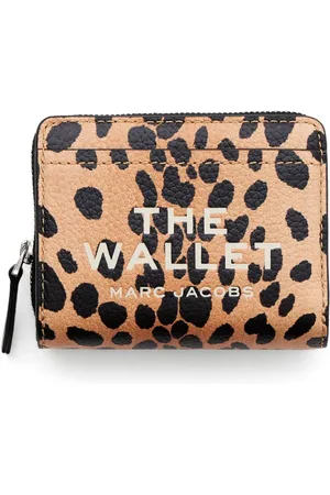 Marc Jacobs The Cheetah leren kleine compacte portemonnee