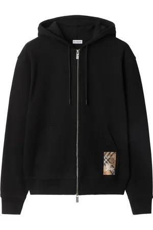 Burberry Hoodie met geruit label