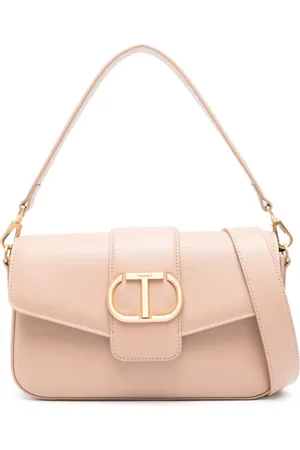 Twin-Set Amie leren schoudertas