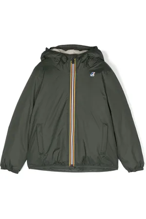 K-Way Boa jack met logopatch en capuchon
