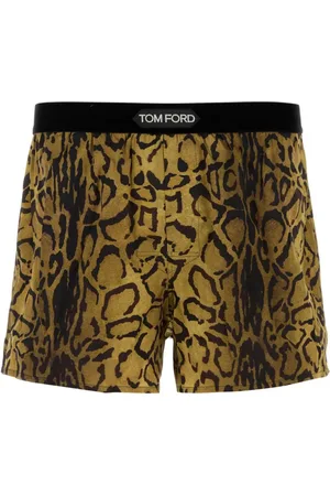 Tom Ford Satijnen boxershorts met luipaardprint