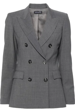 DRHOPE Blazer met dubbele rij knopen