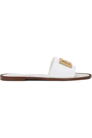 Dolce & Gabbana Leren sandalen met logo