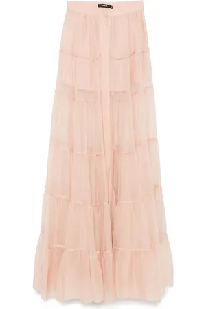 AMEN Zijden chiffon maxi