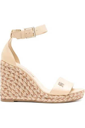 Tommy Hilfiger 110 mm espadrilles met logoplakkaat