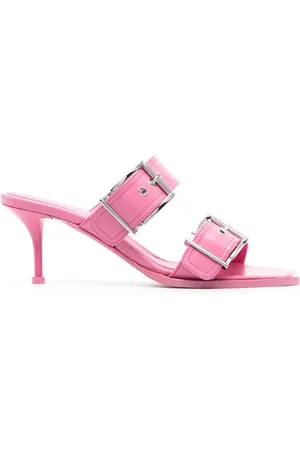 Alexander McQueen 75mm leren sandalen met gesp