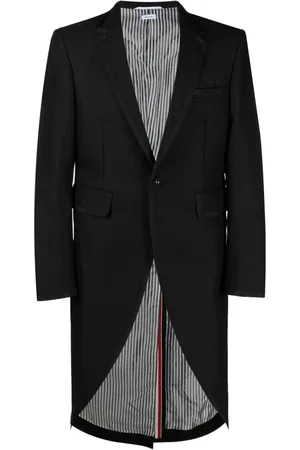 Thom Browne Mantel met enkele rij knopen