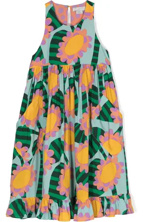 Stella McCartney Mouwloze jurk met print