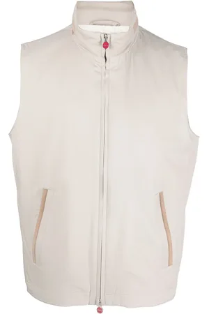 Kiton Leren bodywarmer